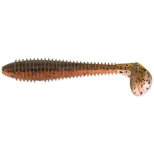 Keitech Swing Impact FAT Jigi 3.8" 6 kpl | Green Pumpkin Fire