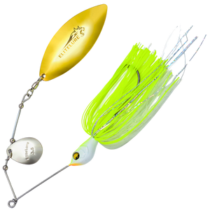 BIM Tackle Tiger Pike Spinnerbait 32g | White Chartreuse