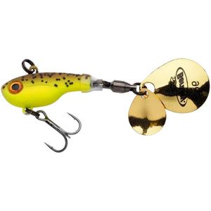 Berkley Pulse Spintail 9g | Brown Chartreuse