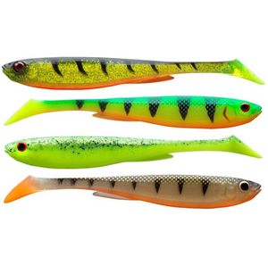 Daiwa Prorex Slim Shad Y 10.5cm Jigi 4kpl | Flash Color Set