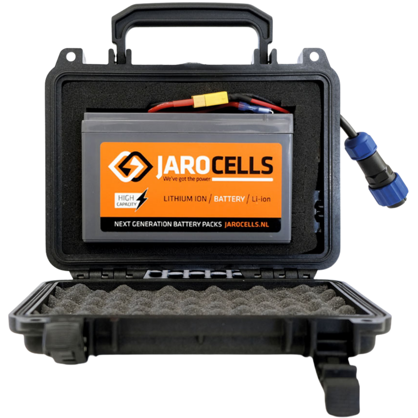 Jarocells Mini Li-Ion Litiumakku 12V 28Ah BT Kantolaukussa