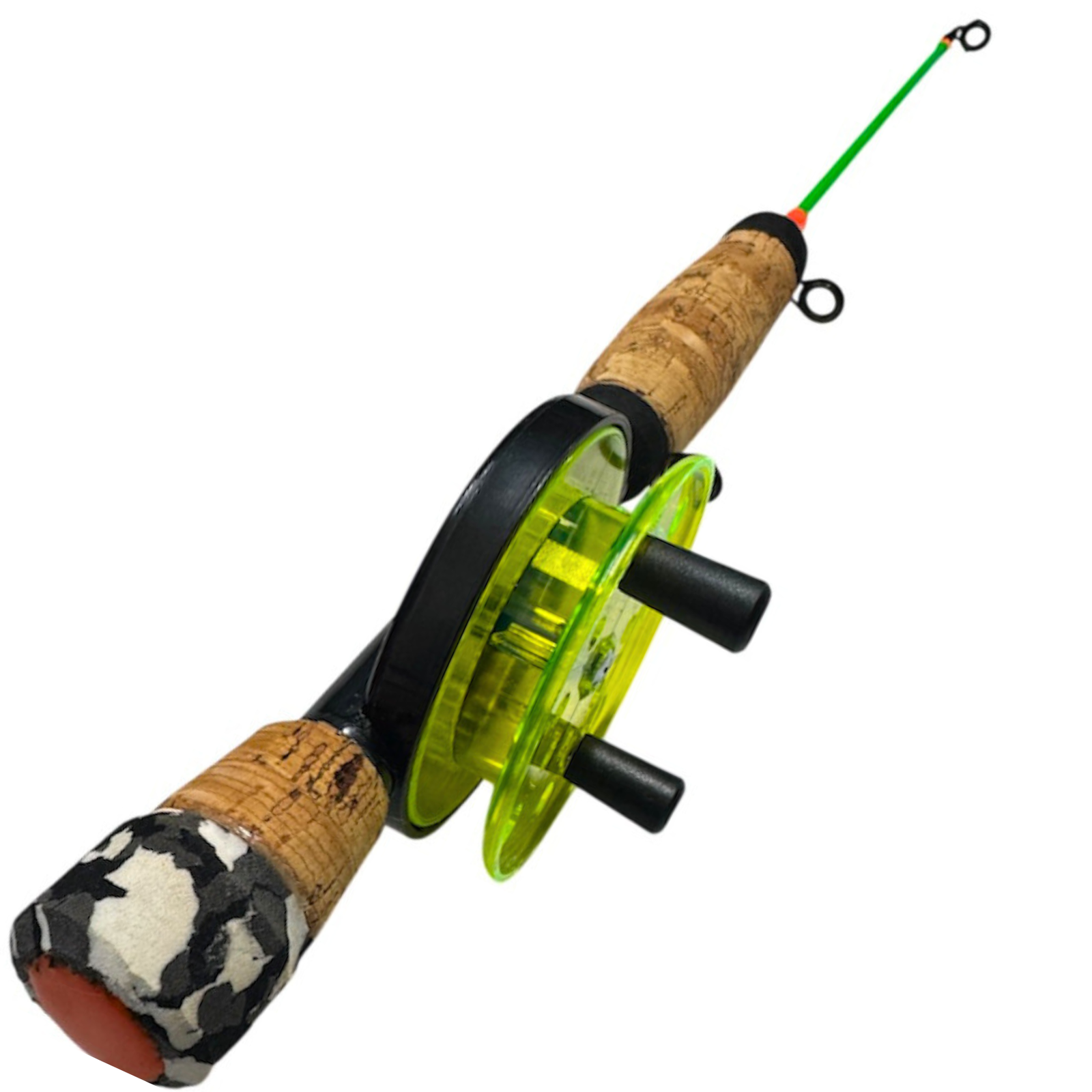 Kirpunvapa Käännetty Delfin 70mm 47cm Pilkkivapa vaakapuola | Jäykkä - FL.Vihreä