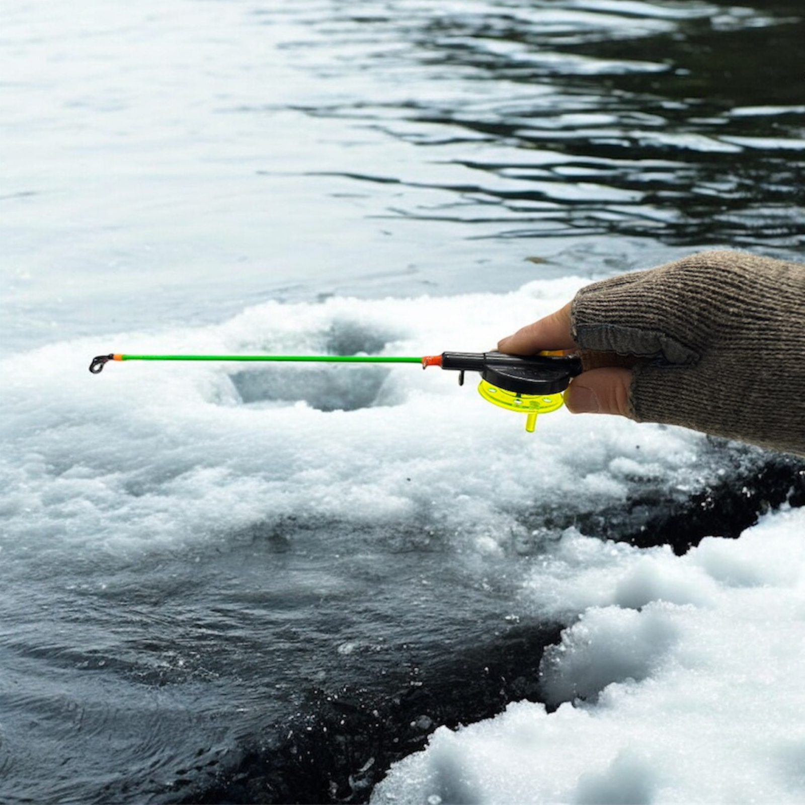 Kirpunvapa Modattu Delfin 50mm 40cm Pilkkivapa vaakapuola | Jäykkä - FL.Vihreä
