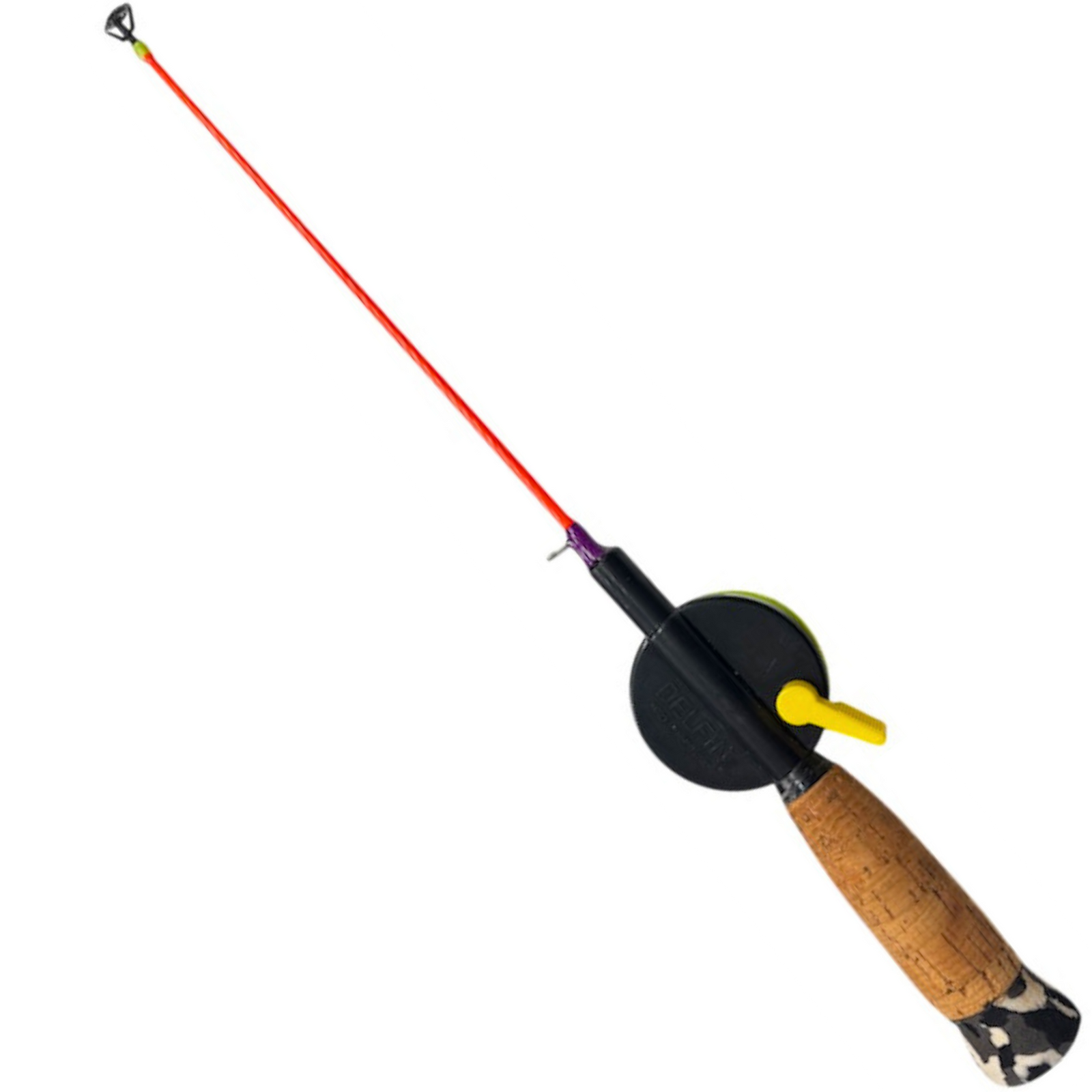 Kirpunvapa Modattu Delfin 50mm 40cm Pilkkivapa vaakapuola | Notkea - FL. Oranssi