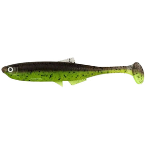 LMAB KØFI Bleak Shad Jigi 9cm 5kpl | Green Pumpkin/Chartreuse