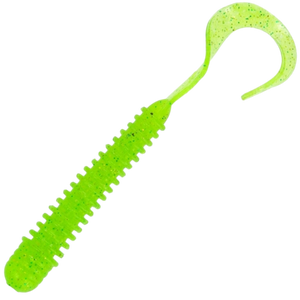 Noike Ring Curly 3" Jigi 12kpl | #44 Chartreuse