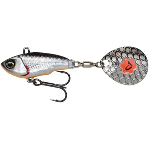 Savage Gear Fat Tail Spin NL (lyijytön) 5.5cm 6.5g | Dirty Silver