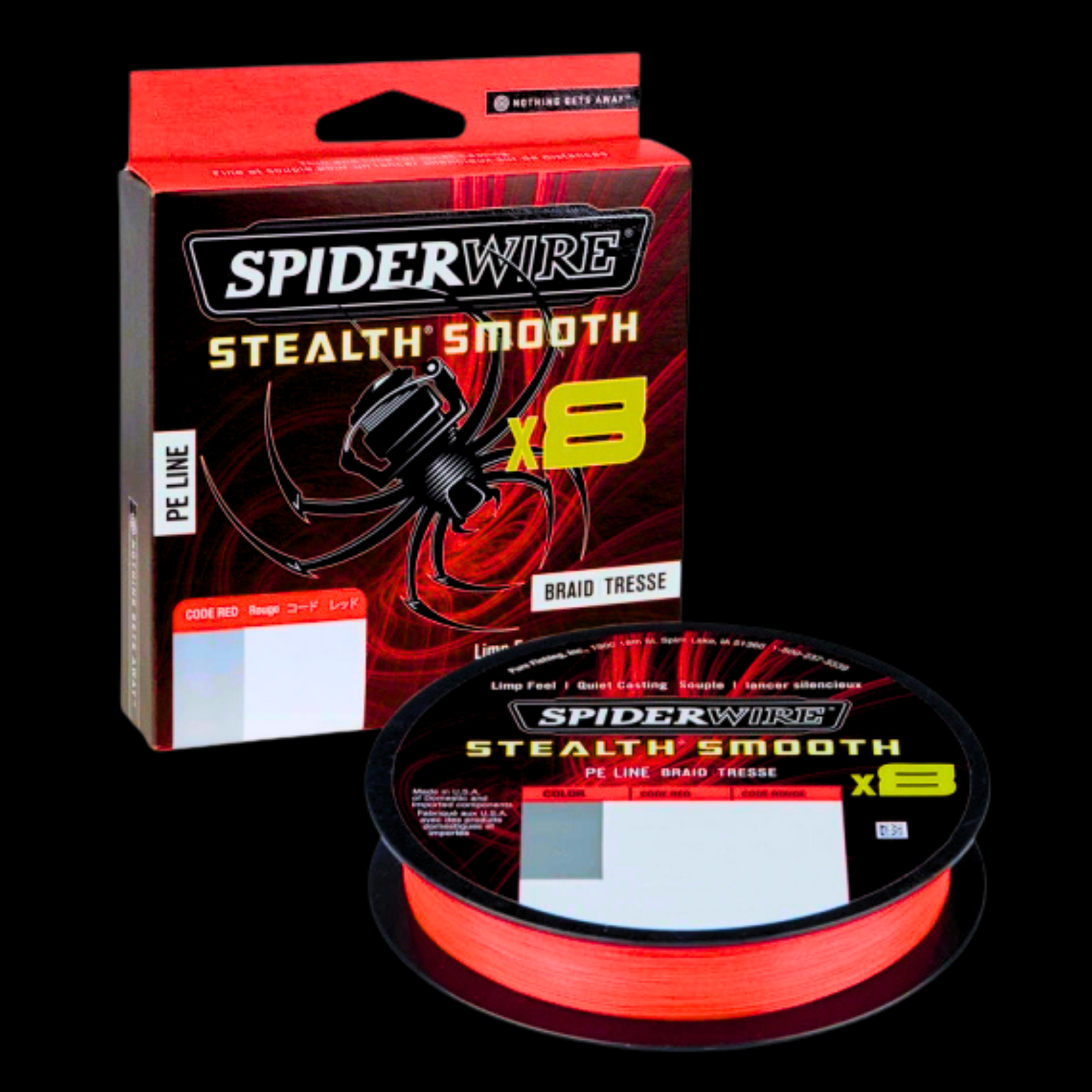 Spiderwire Stealth Smooth 8 Kuitusiima 150m | Punainen
