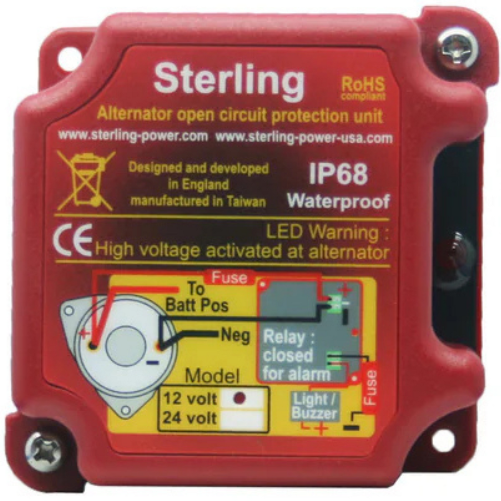 Sterling Power Laturinsuoja 12V IP68
