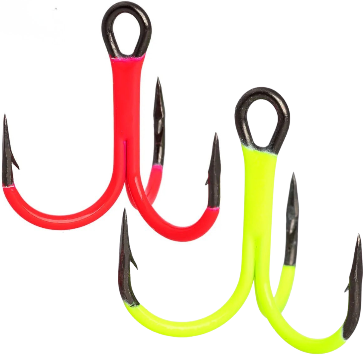 VMC 4551 UV Assorted Round 1X Strong kolmihaarakoukku