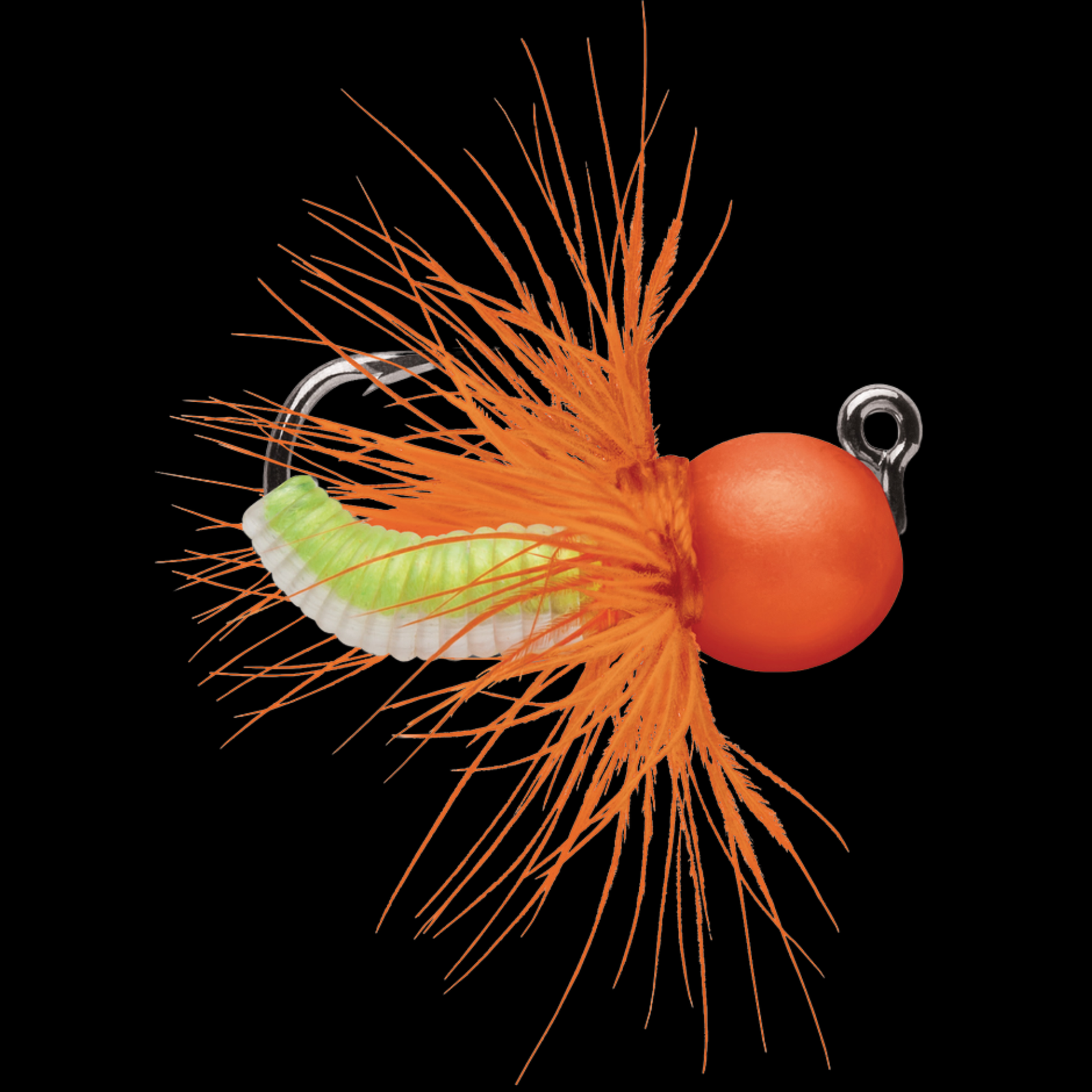 VMC Tungsten Fly Jig perho-morri 1,8g | Orange Chartreuse Glow