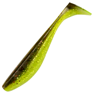 FishUp Wizzle Shad Jigi 3" 8kpl | Green Pumpkin/Flo Chartreuse
