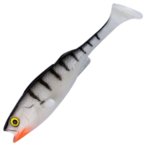 LMAB KØFI Perch Shad Jigi 9cm 4kpl | White Tiger