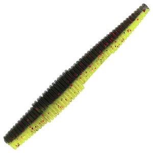 Westin Ned Worm Slim Kelluva Jigi 55mm 6kpl | Black/Chartreuse