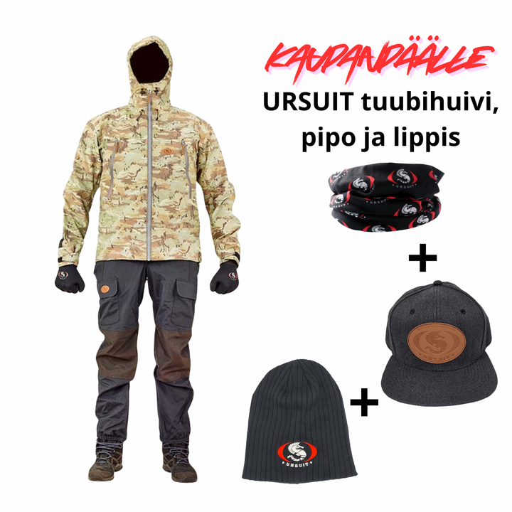 VENEMESSUTARJOUS! Ursuit Märket kuoriasu + pipo + tuubihuivi + lippis