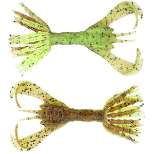 Keitech Hyper Spider Jigi 3.2" 6kpl | Green Pumpkin Chartreuse