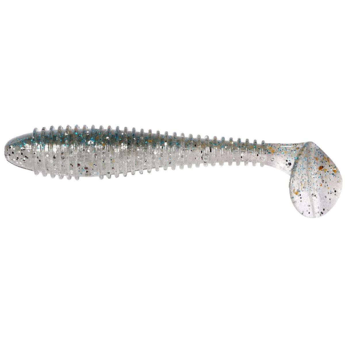 Keitech Swing Impact FAT Jigi 3.8&quot; 6 kpl | Silver Shiner