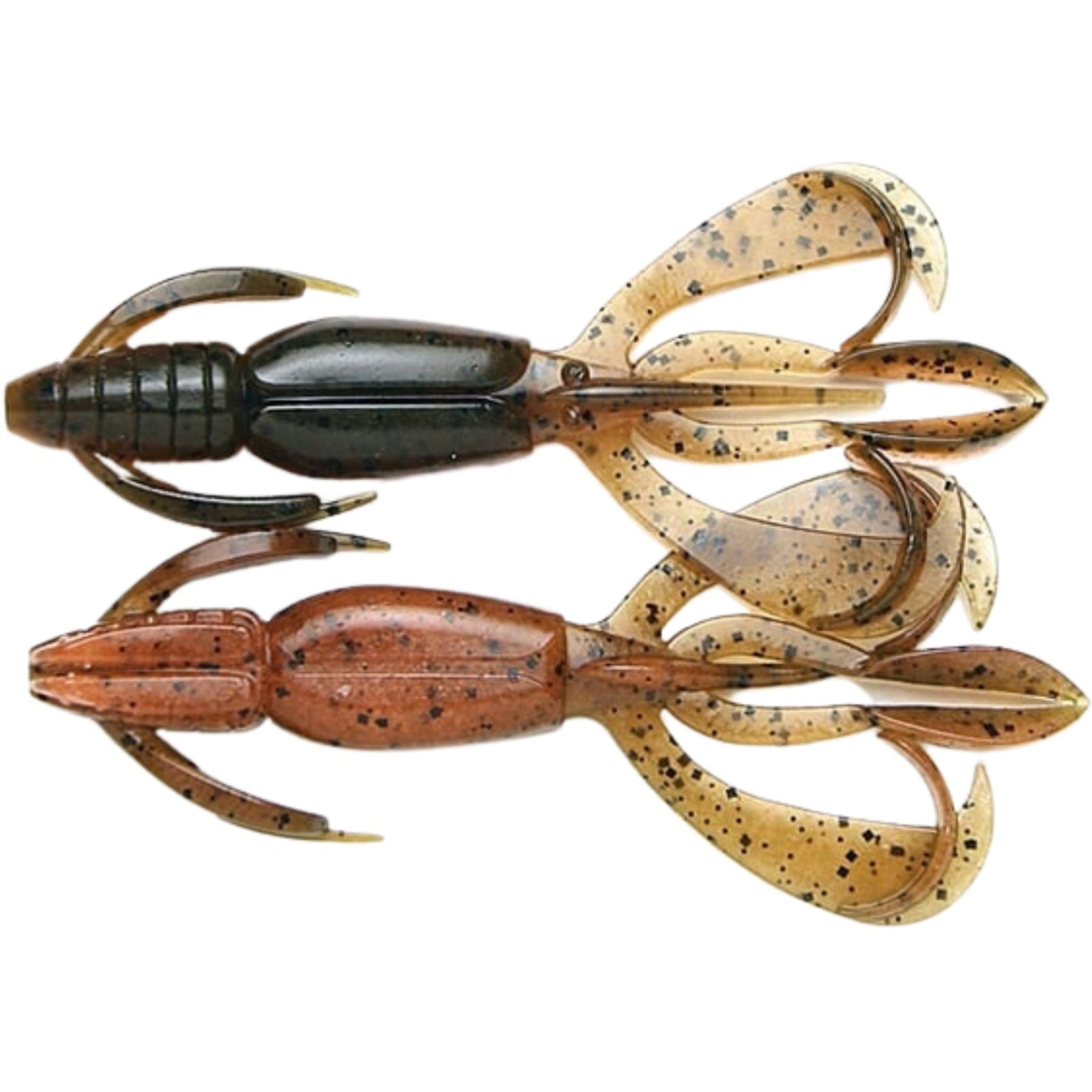 Keitech Crazy Flapper Jigi 2.8" 8kpl | Green Pumpkin Fire