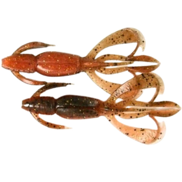 Keitech Crazy Flapper Jigi 2.8" 8kpl | Green Pumpkin Orange Gold