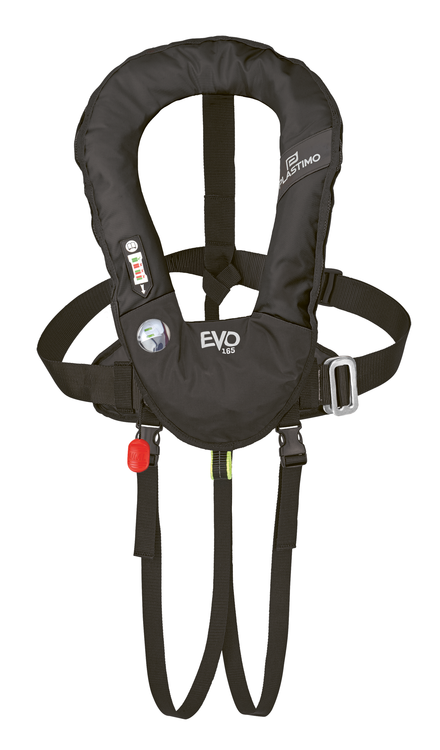 Plastimo EVO Pro Sensor 165N Paukkuliivit | Musta