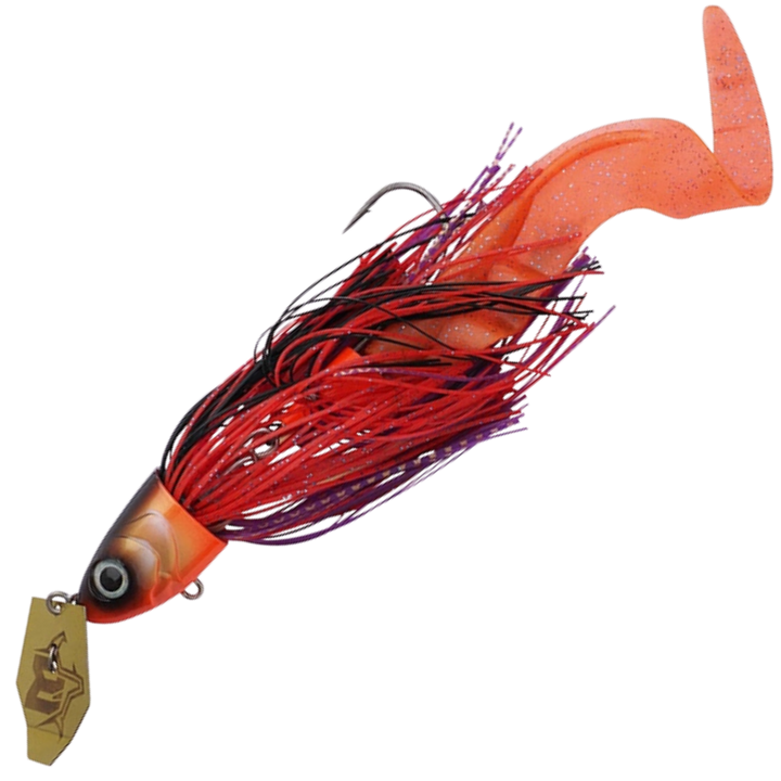 Abu Garcia Beast Bladed Jig Chatterbait 25cm 50g | Red Tiger