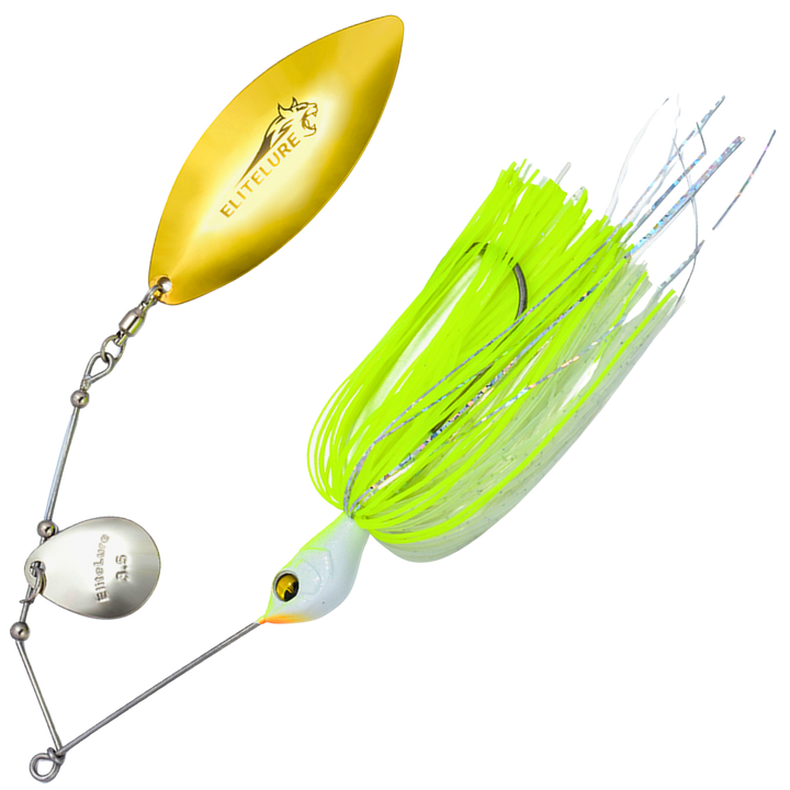 BIM Tackle Tiger Pike Spinnerbait 32g  | White Chartreuse