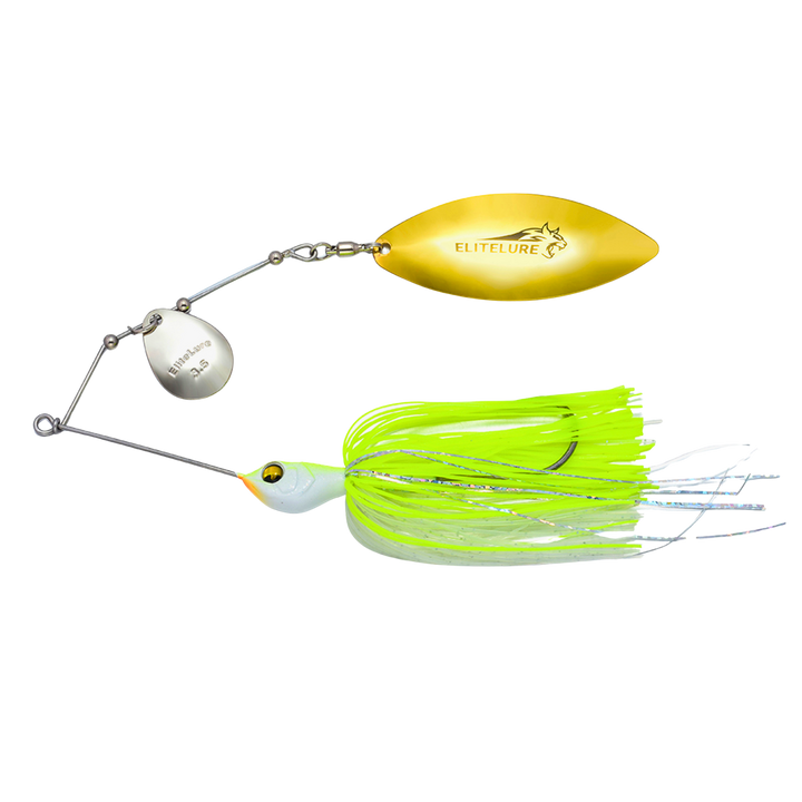 BIM Tackle Tiger Pike Spinnerbait 32g  | White Chartreuse