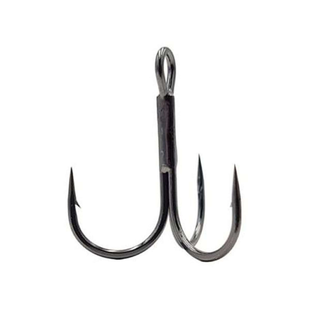 BKK 6062 Black Nickel Kolmihaarakoukku 50kpl