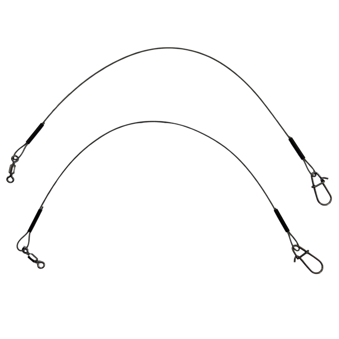 BKK 7x7 Wire Leader Allround peruke Duolock Snap lukolla 15cm 11kg | 2kpl