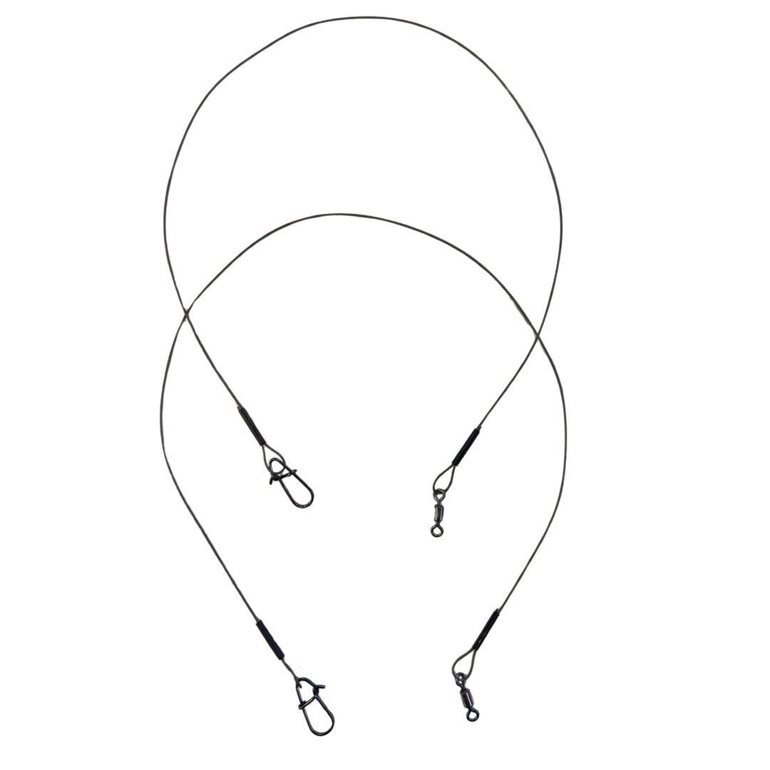 BKK 7x7 Wire Leader Allround peruke Duolock Snap lukolla 25cm 11kg | 2kpl