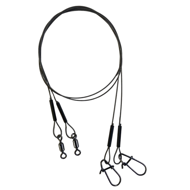 BKK 7x7 Wire Leader Allround peruke Duolock Snap lukolla 25cm 11kg | 2kpl