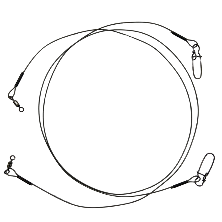 BKK 7x7 Wire Leader HD peruke Pike Snap lukolla 40cm 19kg | 2kpl