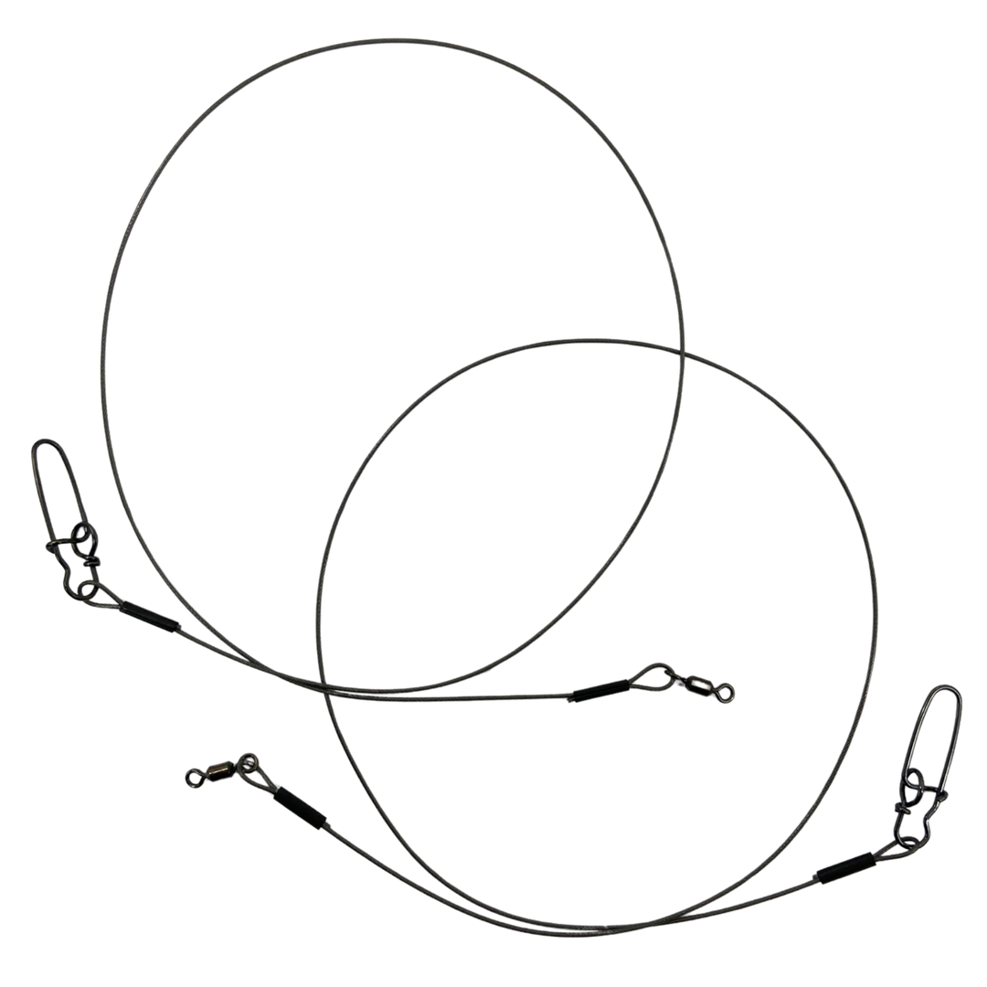 BKK 7x7 Wire Leader HD peruke Pike Snap lukolla 40cm 26kg | 2kpl