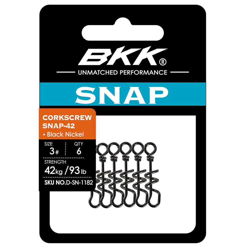 BKK Corkscrew Snap-42 viehelukko | 5kpl