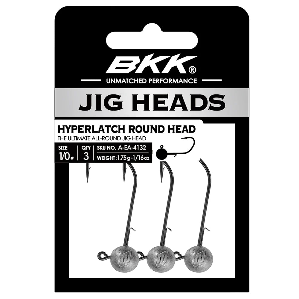BKK Hyperlatch Round Head Jig Head jigipää | 3kpl