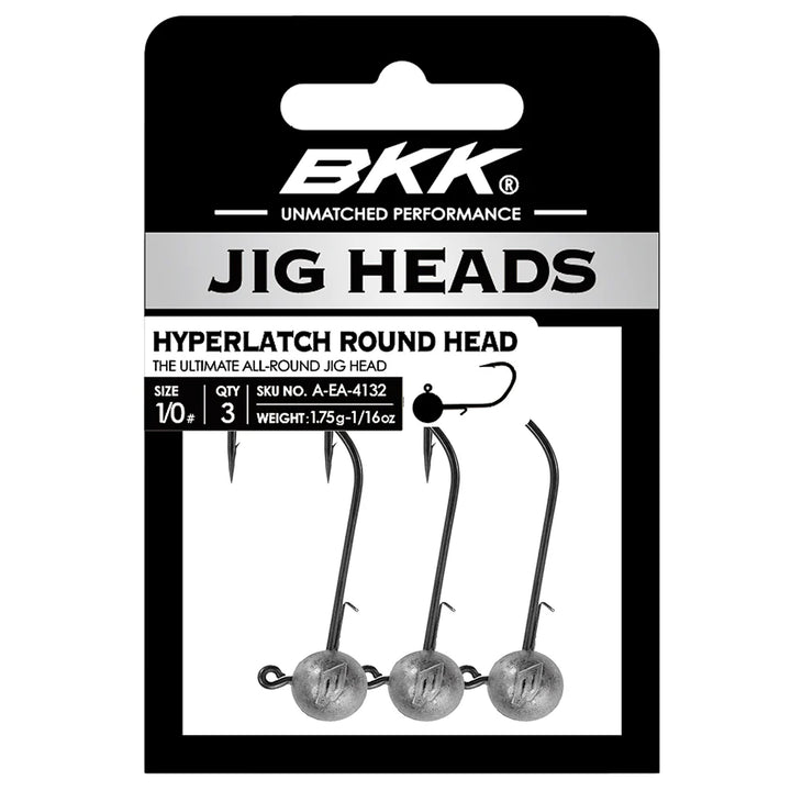 BKK Hyperlatch Round Head Jig Head jigipää | 3kpl