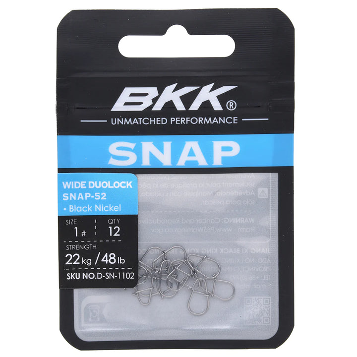 BKK Wide Duolock Snap-52 viehelukko | 12kpl