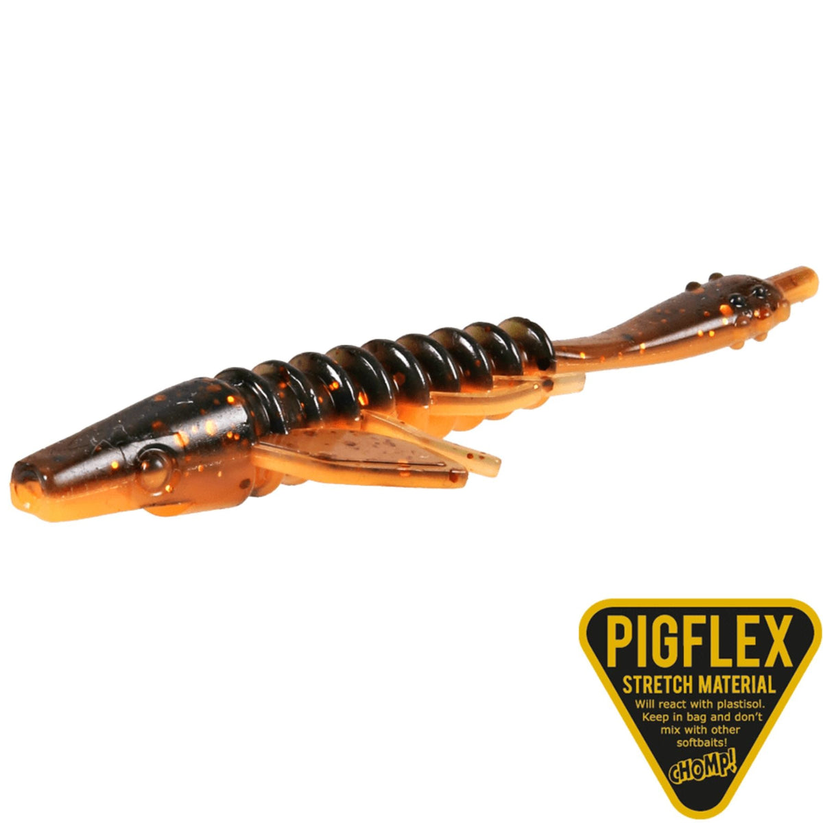 CWC Pigster Gecko 8.5cm Jigi 4kpl | Black Pumpkin