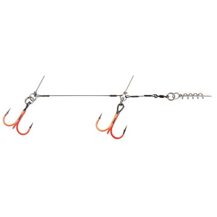 CWC Titanium UVO Tuplakoukku-Rigi 1/0 | 50lb | 1kpl