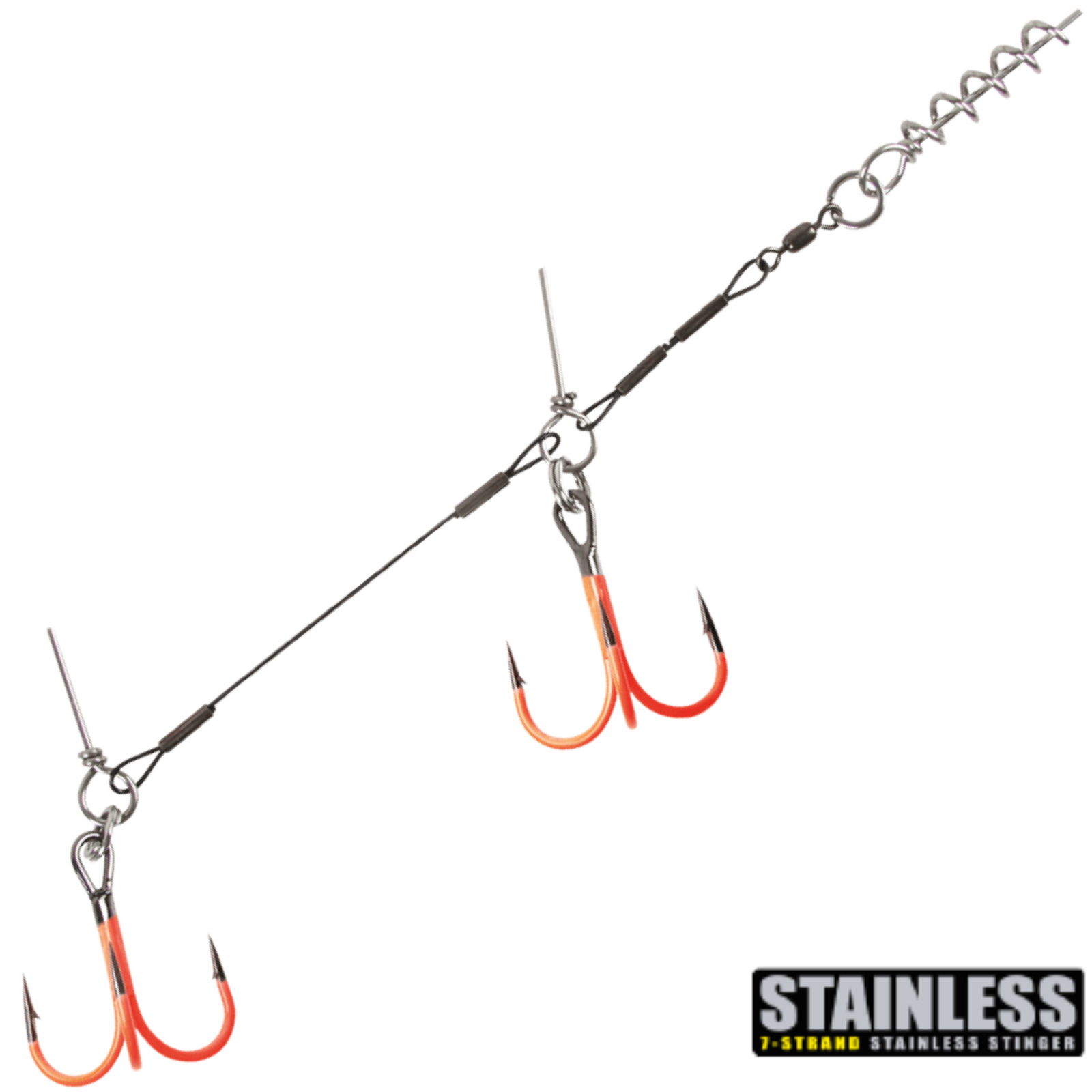 CWC Stainless 7-strand Stinger Tandem #1 1kpl | UV Orange