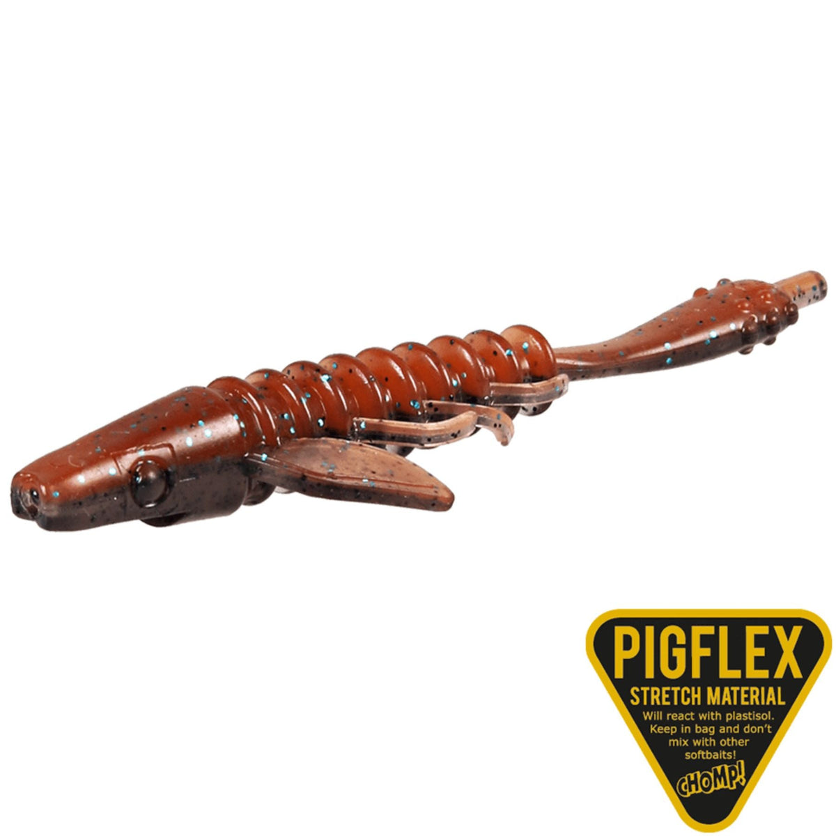 CWC Pigster Gecko 8.5cm Jigi 4kpl | Cinnamon Smoke Flake