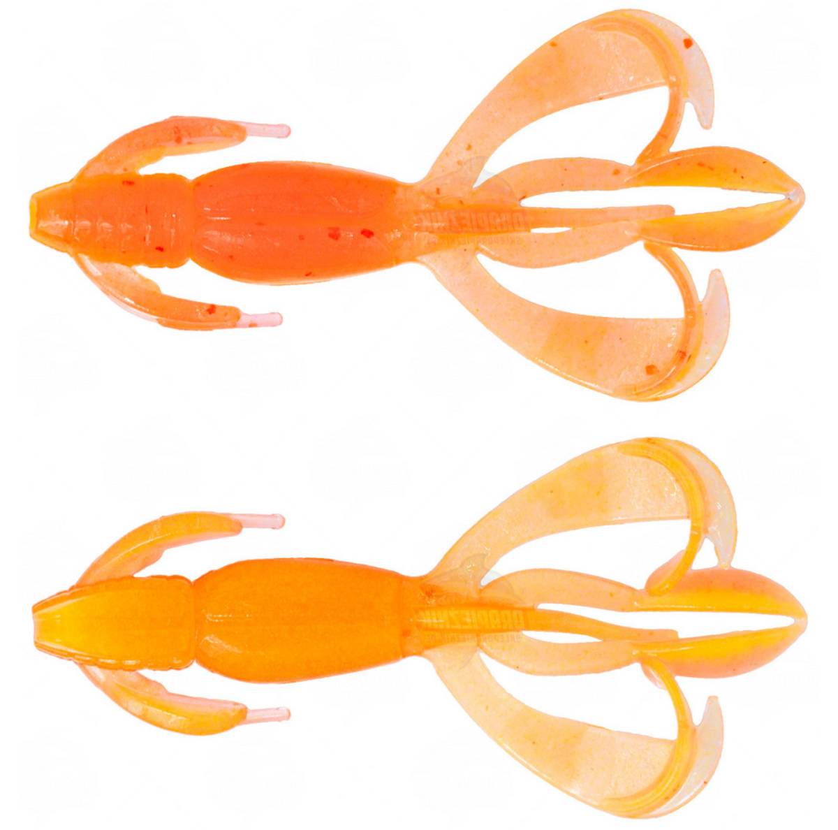 Keitech Crazy Flapper Jigi 2" 8kpl | Orange Chartreuse Glow