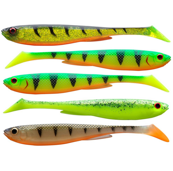 Daiwa Prorex Slim Shad Y 7.5cm Jigi 5kpl | Flash Color Set