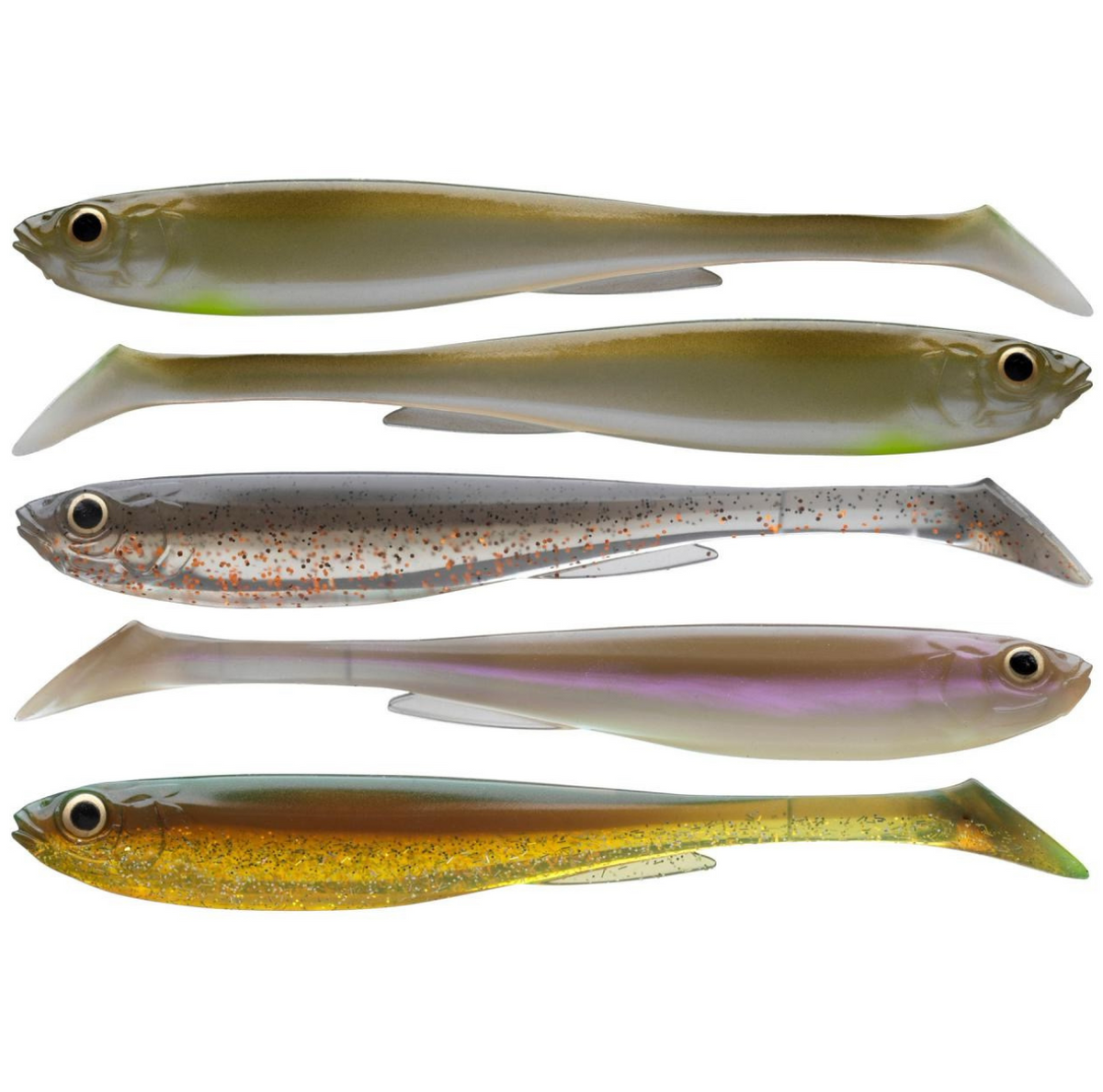 Daiwa Prorex Slim Shad Y 7.5cm Jigi 5kpl | Nature Color Set
