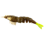 Z-Man EZ ShrimpZ Unrigged Jigi 3.5" 4kpl | RootBeer/Chaertreuse Tail