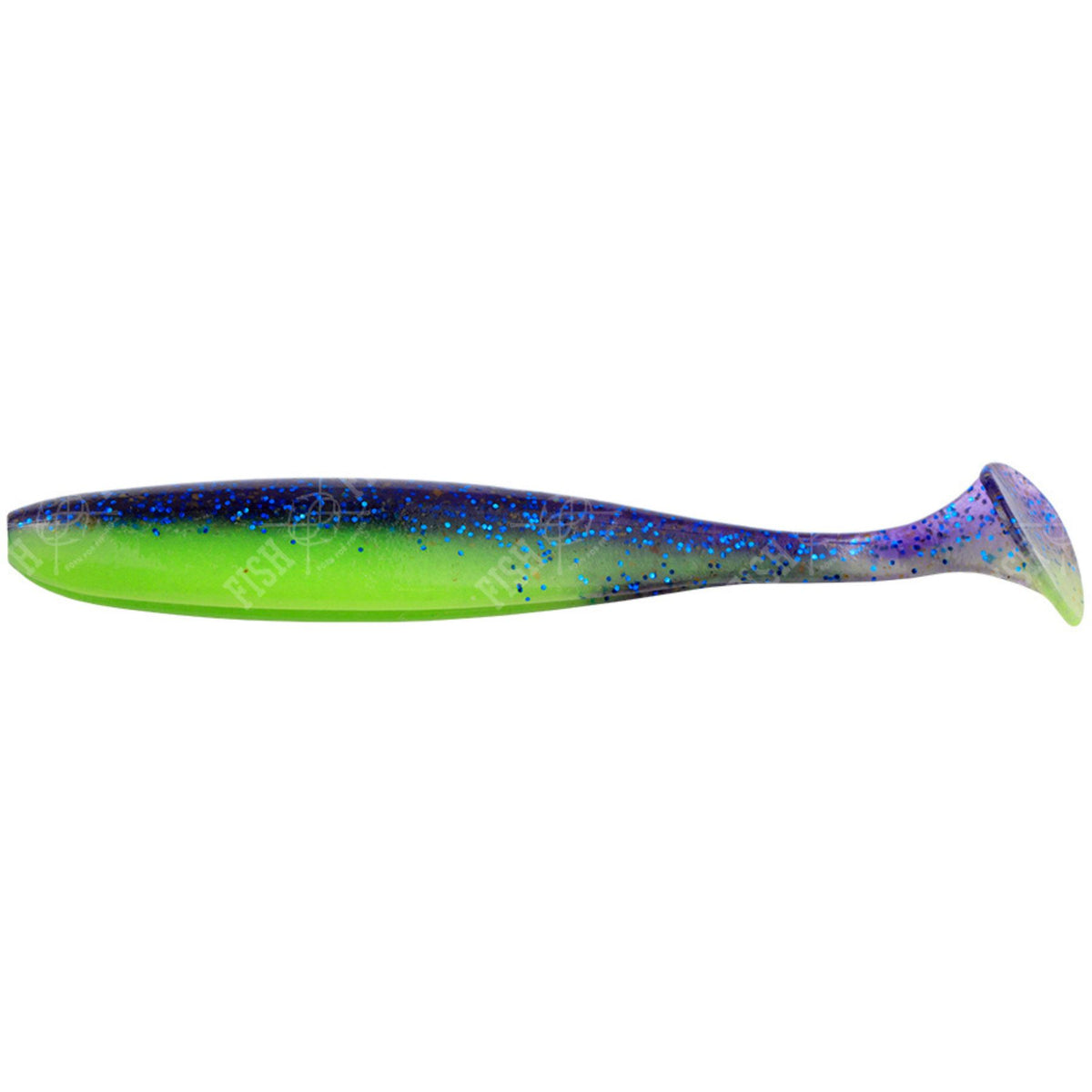 Keitech Easy Shiner Jigi 3&quot; 10kpl | Violet Lime Belly