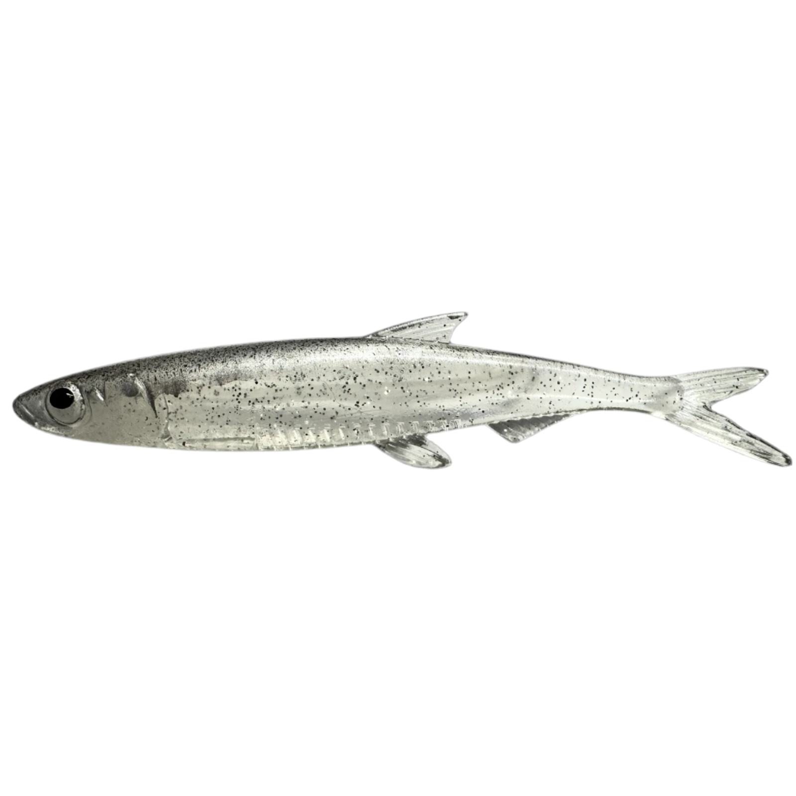 Evä Baits Real Fish Tail Jigi 10cm | Glitter Silver 1kpl