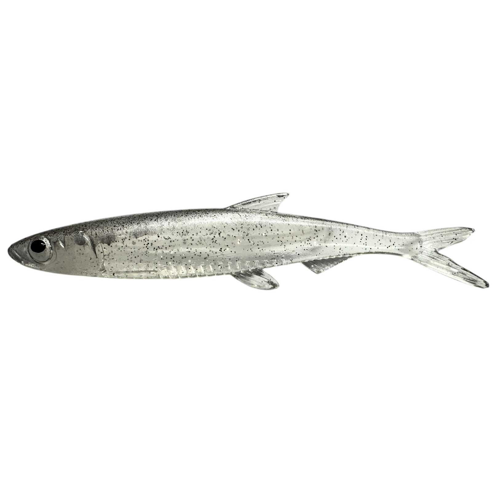 Evä Baits Real Fish Tail Jigi 10cm | Glitter Silver 1kpl