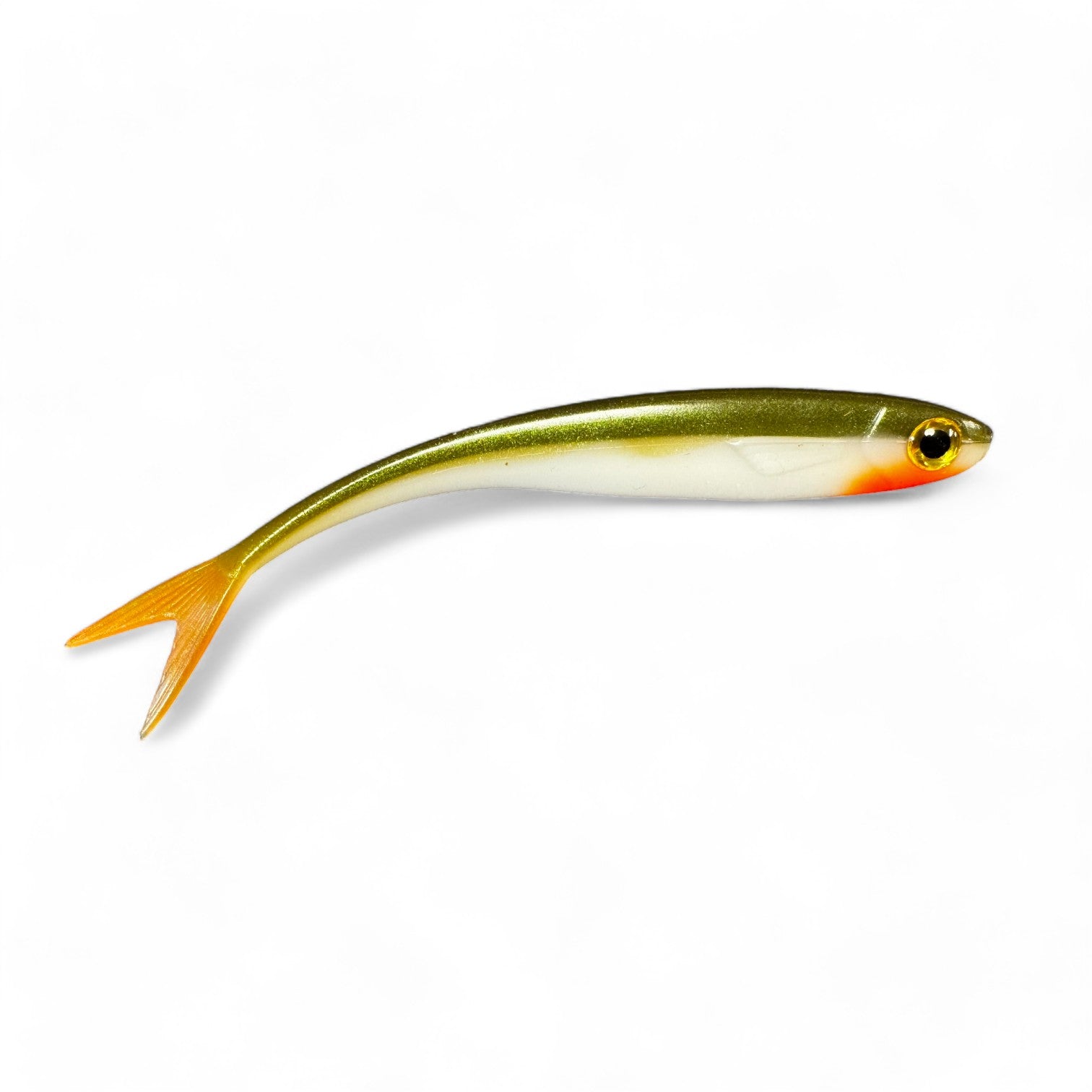 Kuore Baits V-Tail 9cm | 4kpl jigi | Fire Olive