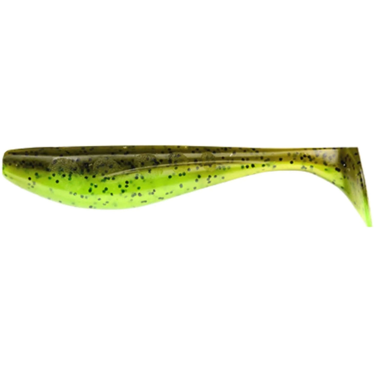 FishUp Wizzle Shad Jigi 3&quot; 8kpl | Green Pumpkin/Chartreuse